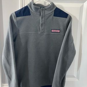 Vineyard Vines boys youth size large quarter button up fleece